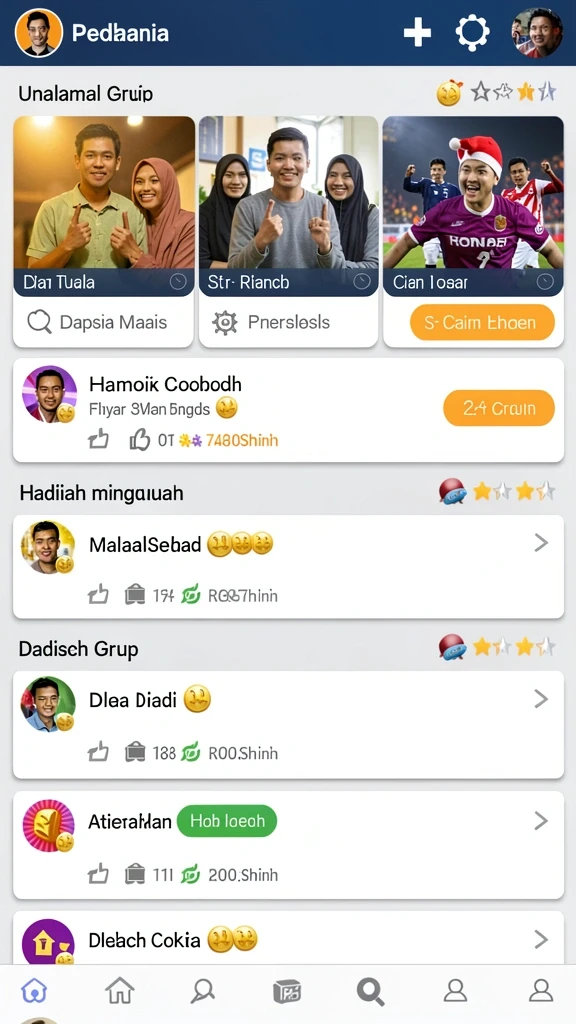 nadimtogel - Fitur chat untuk berinteraksi dengan sesama pemain.