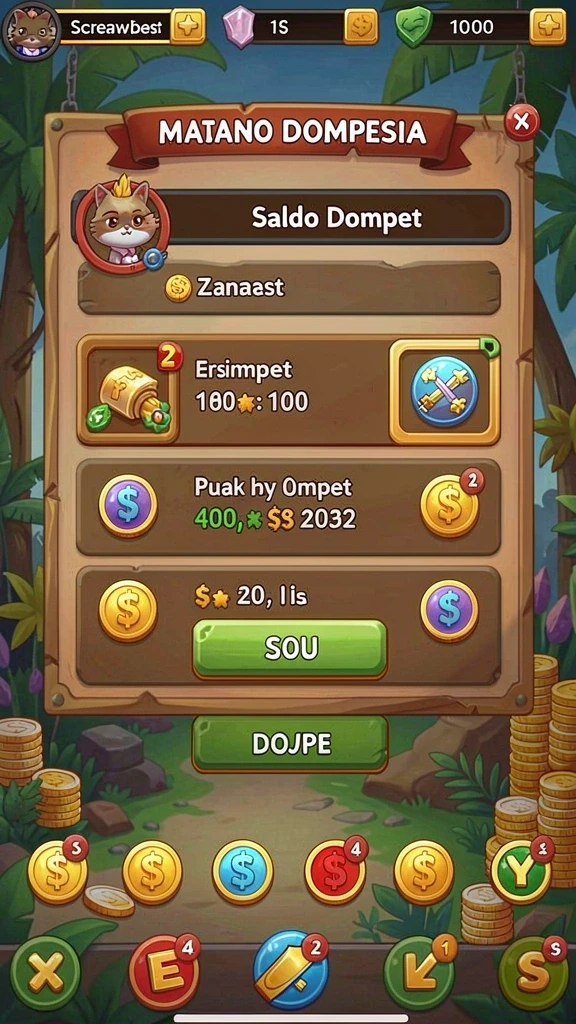 v21 - Tampilan awal game dengan karakter menarik.